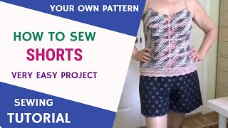 How to sew pajama shorts - an easy sewing project