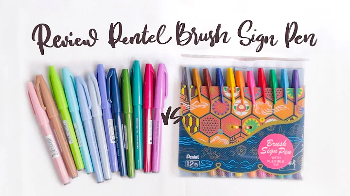 Review | Bút Viết Calligraphy Pentel Brush Sign Pen #Pastel 2020 | Bullet Journal Supplies