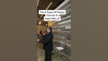 The 4 Types of People That Go To Open Mics #standupcomedy #jokes