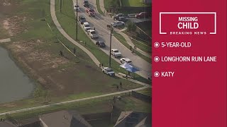 Dive team assisting with search for missing 5-year-old in Katy area