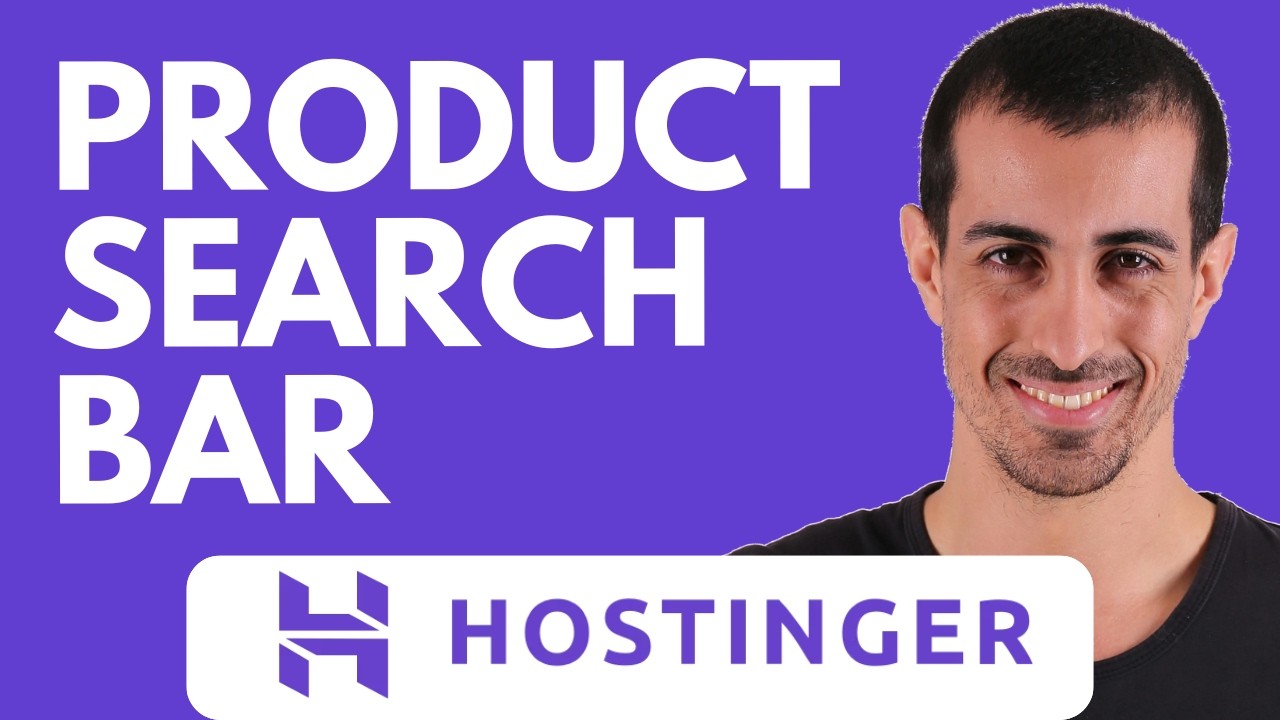How to Add a Product Search Bar in Hostinger Website Builder