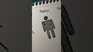 Drawing stickman body easy to hard #drawing #art #howtodraw #stickman #tutorial