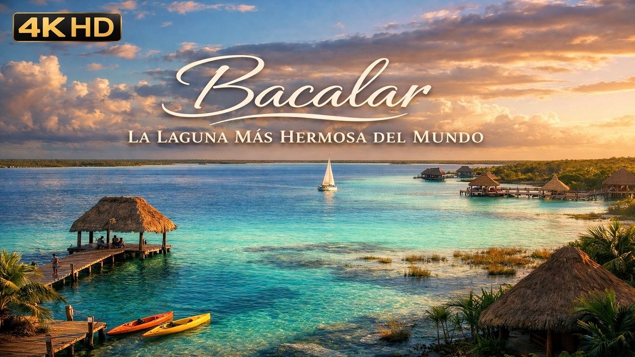 Бакалар, самый красивый волшебный город в Мексике.