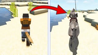 Reality vs Realistic Minecraft HORSE