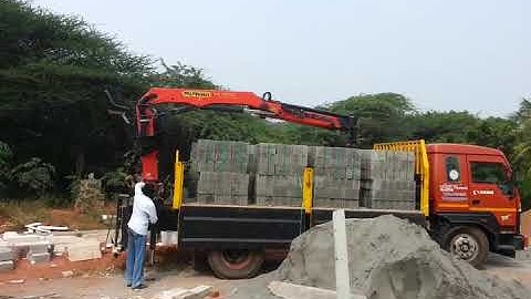 hallow block unload machine