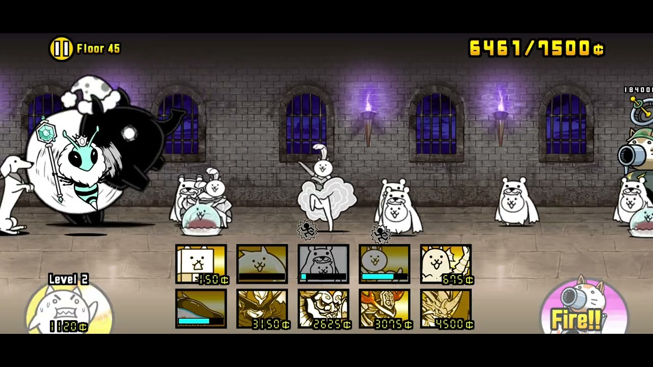 Battle cats  Heavenly Tower - floor 45, rushers strategy