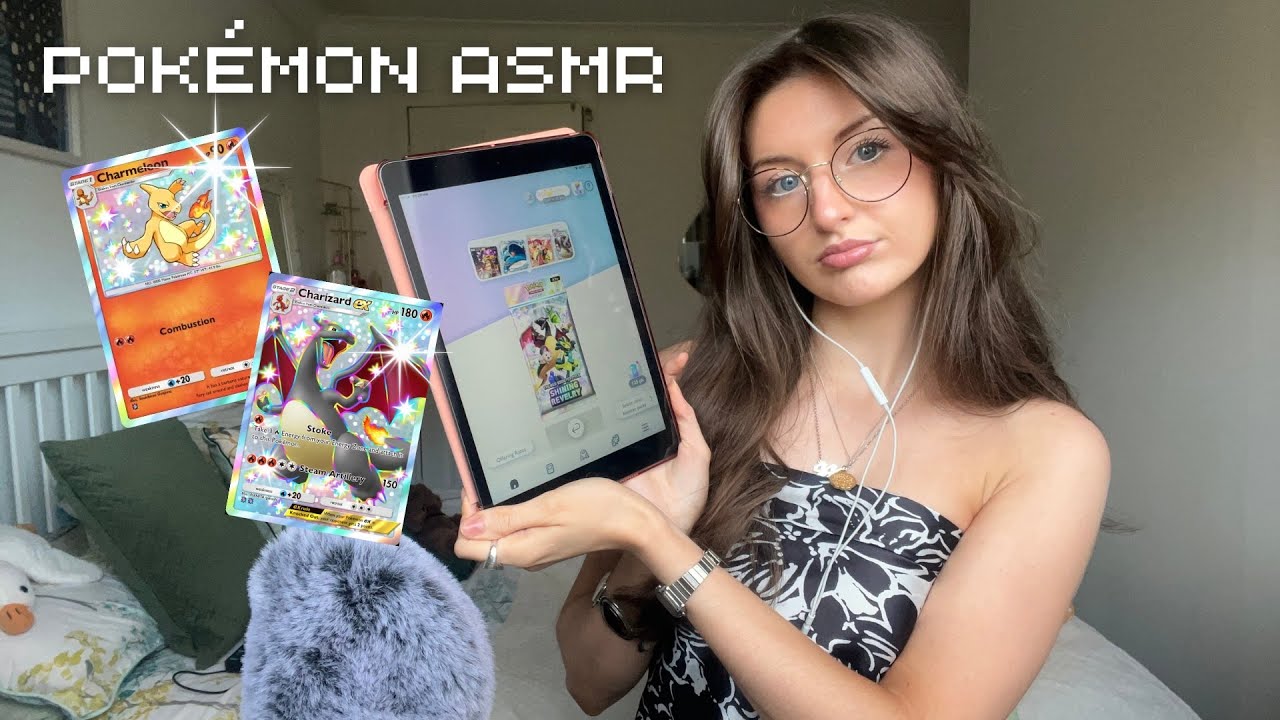 ASMR Opening Shining Revelry Pokémon TCGP packs🌟 (whispered Pokémon gameplay)