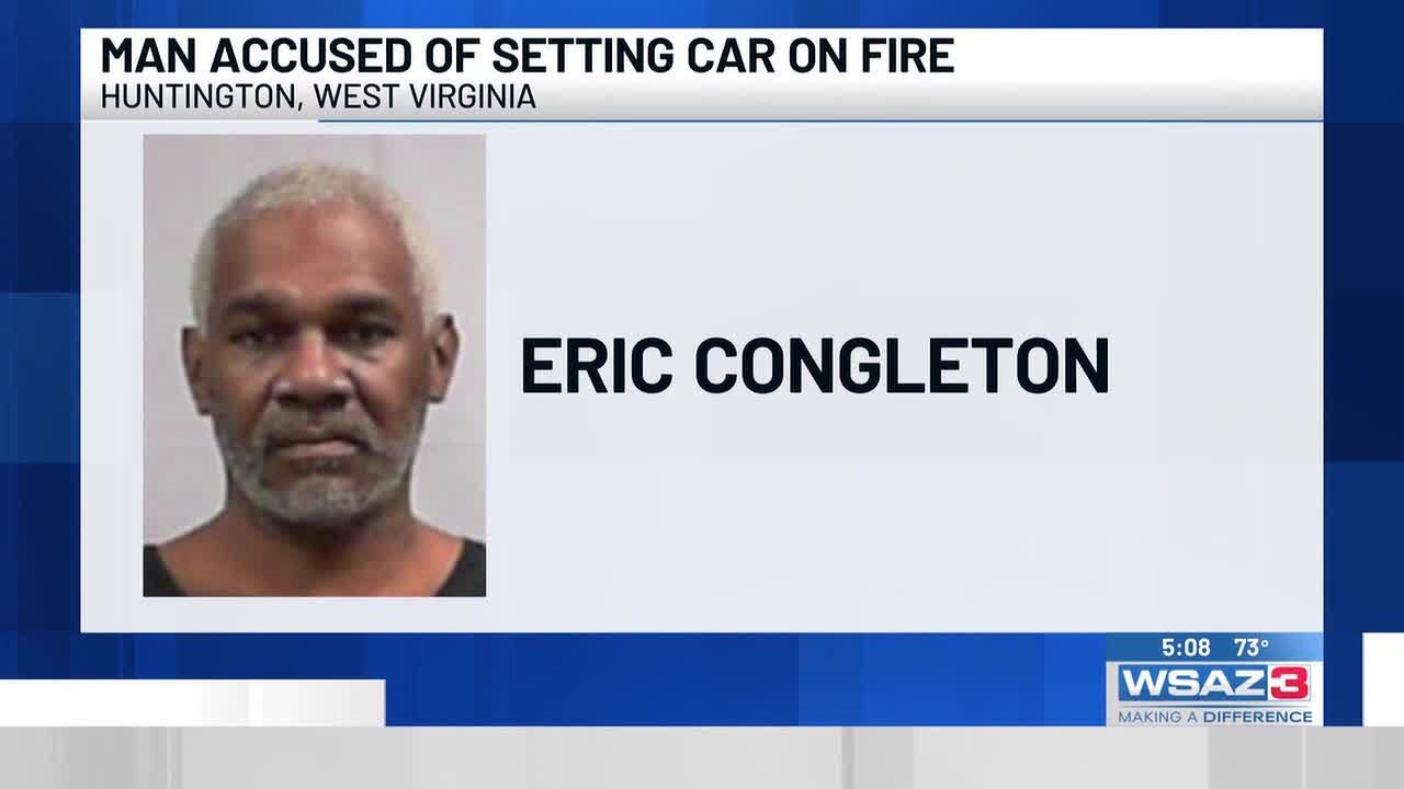 Man accused of setting car on fire - YouTube