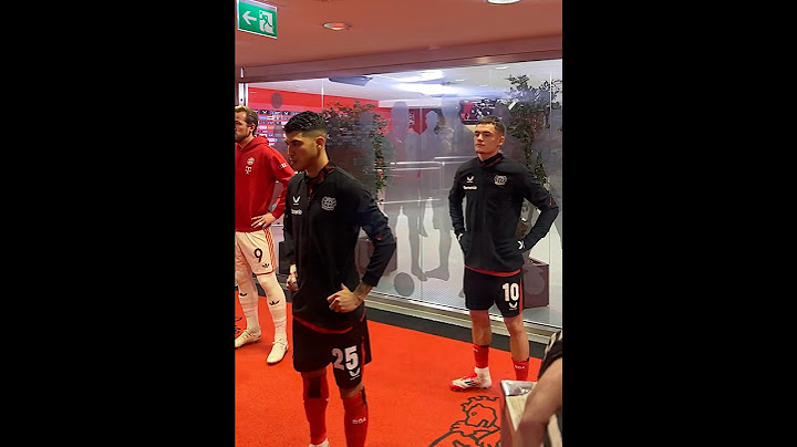 Florian Wirtz in the tunnel for Bayer Leverkusen vs Bayern! Next season in the opposite side?