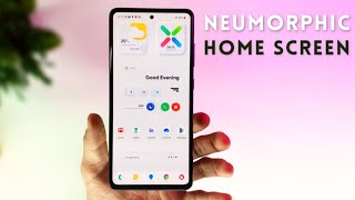 Neumorphic Android Home Screen Setup! Nova launcher new home screen setup ( Home screen ideas 2022 ) screenshot 2