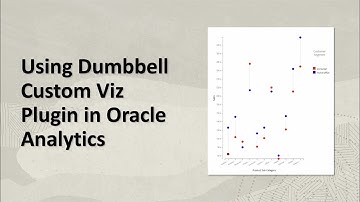 Using the Dumbbell Custom Visualization Extension in Oracle Analytics