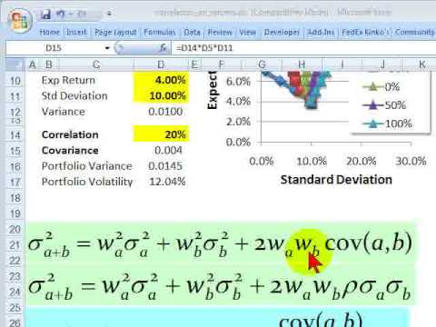 Standard Deviation of a Two Stock Portfolio  Doovi