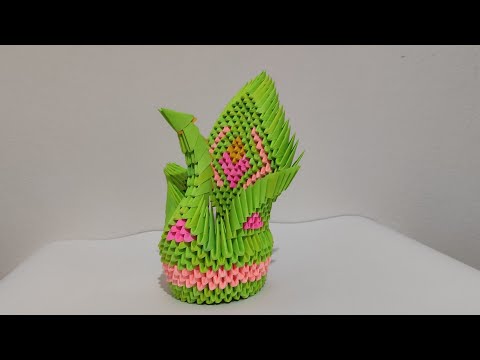 3d origami kuğu