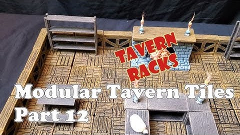 #139 Modular Tavern Tiles - Part 12 - Tavern Racks - D&d, Pathfinder, ttrpg