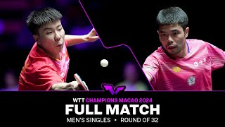 : FULL MATCH | Xu Yingbin vs Chuang Chih-Yuan | MS R32 | #WTTMacao 2024