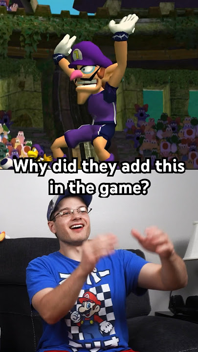 Waluigi’s celebration is insane #waluigi #mariostrikers #gamecube #supermariobros