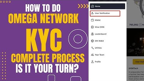 How to Do KYC on OMEGA Network. Complete Process. #omeganetwork #omega
