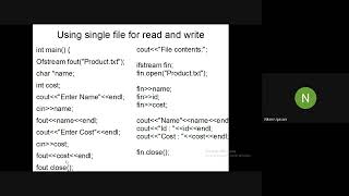 27  File Handling  File pointers, read write user defined data