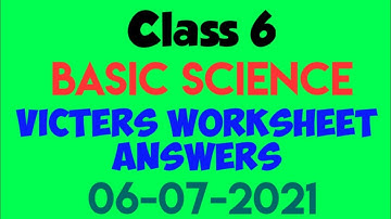 Class 6 Basic Science Worksheet | Today