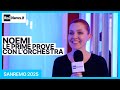 Sanremo2025: Noemi, le prime prove con l’orchestra