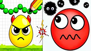 Hide Ball Game vs Draw To Smash logic puzzle Game / ASMR Game / New levels 2100 - 2500 / Rescue Game