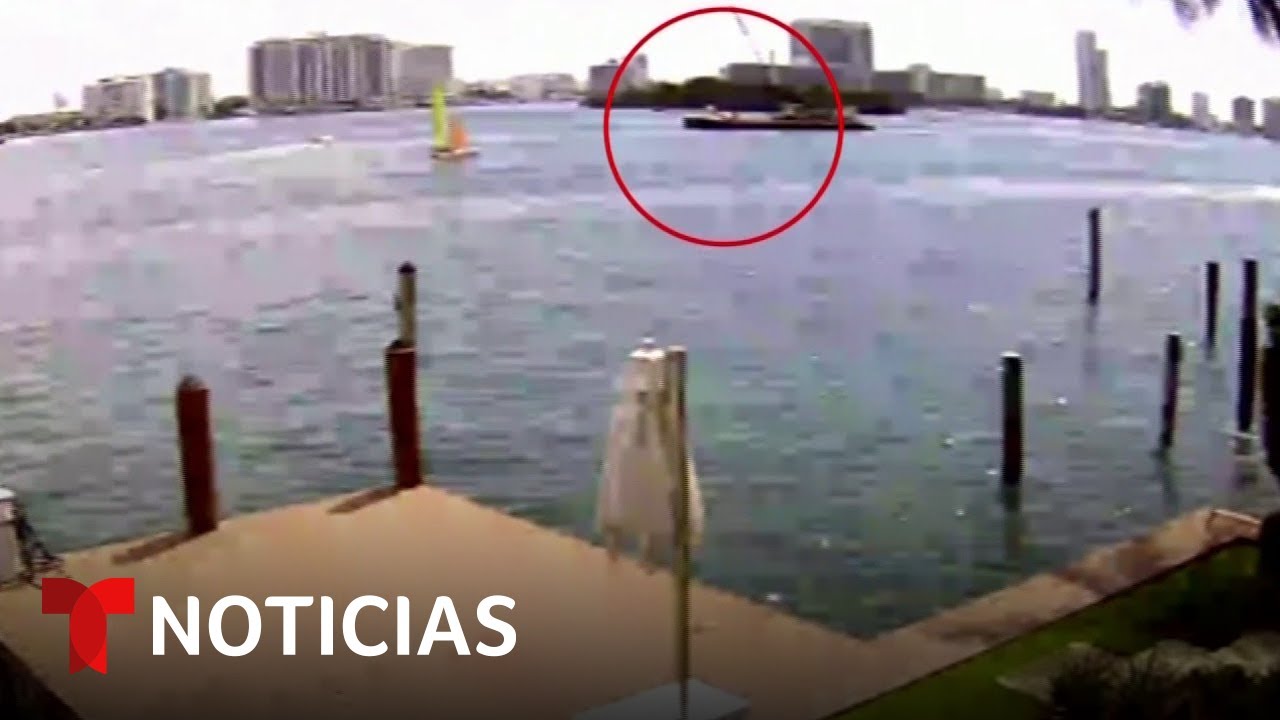 Dos niños mueren en un accidente entre embarcaciones en una bahía de Miami | Noticias Telemundo