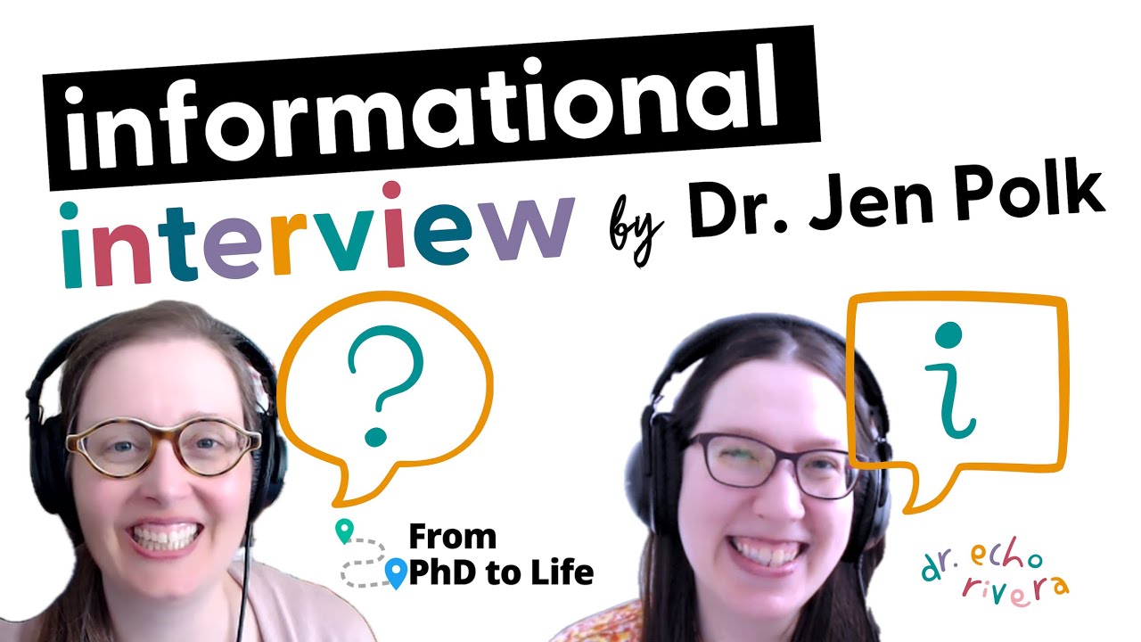 An informational interview by Dr. Jennifer Polk of From PhD to Life: Let's talk about my career path