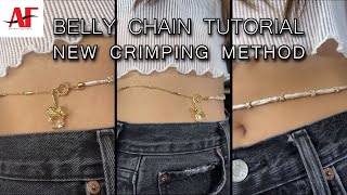 How To Use A Spacer Bead As A Crimp Cover Belly Chain Tutorial, Part 1