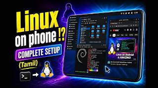 Turn Your Android into a Linux PC | Run Full Desktop Linux on Phone (No Root) | tamil
