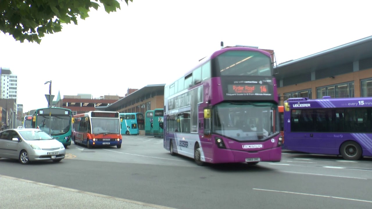 LEICESTER BUSES SHOPS RE OPEN CENTREBUS DECKERS JUNE 2020 DAVE SPENCER OF PMP