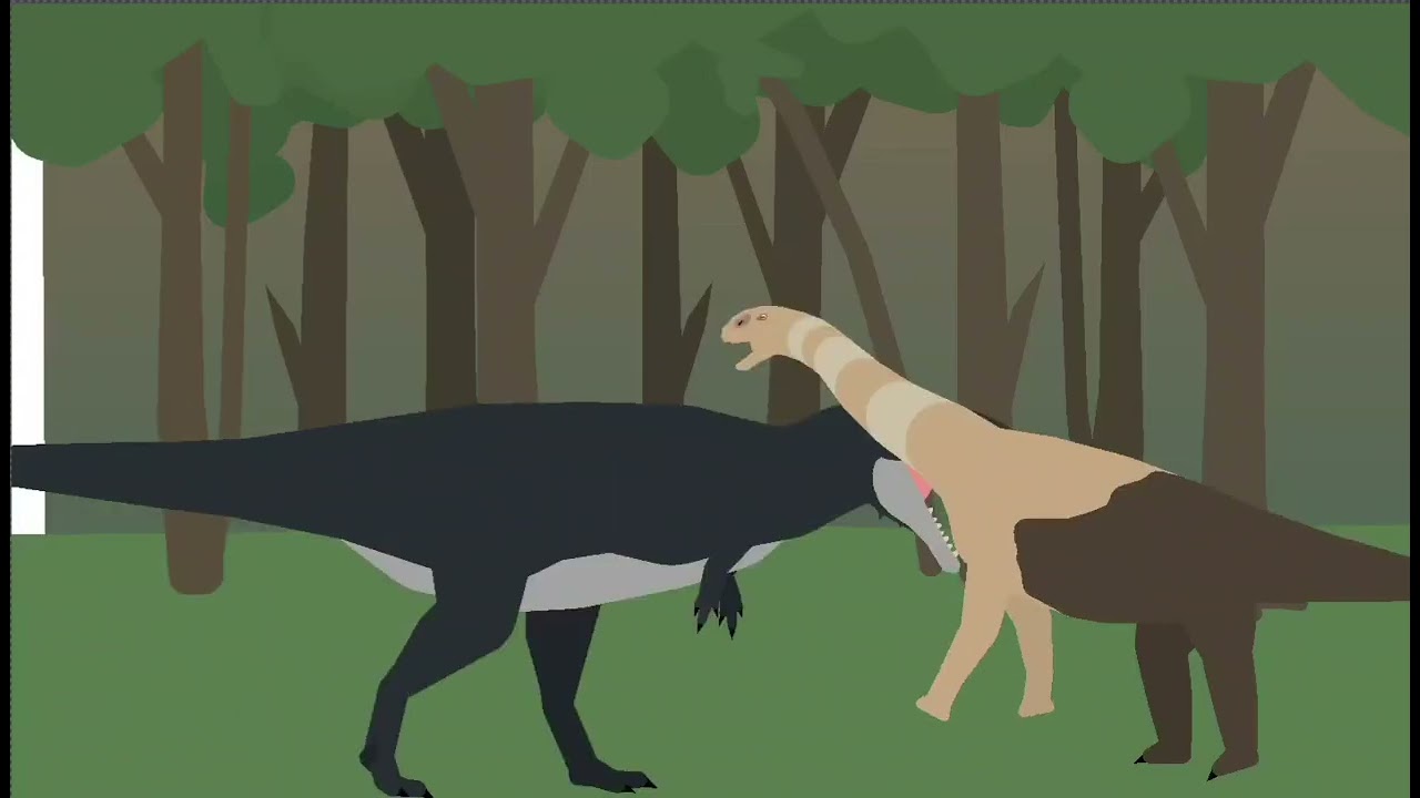 Giganotosaurus vs Shunosaurus epic battle GA2 DTWG