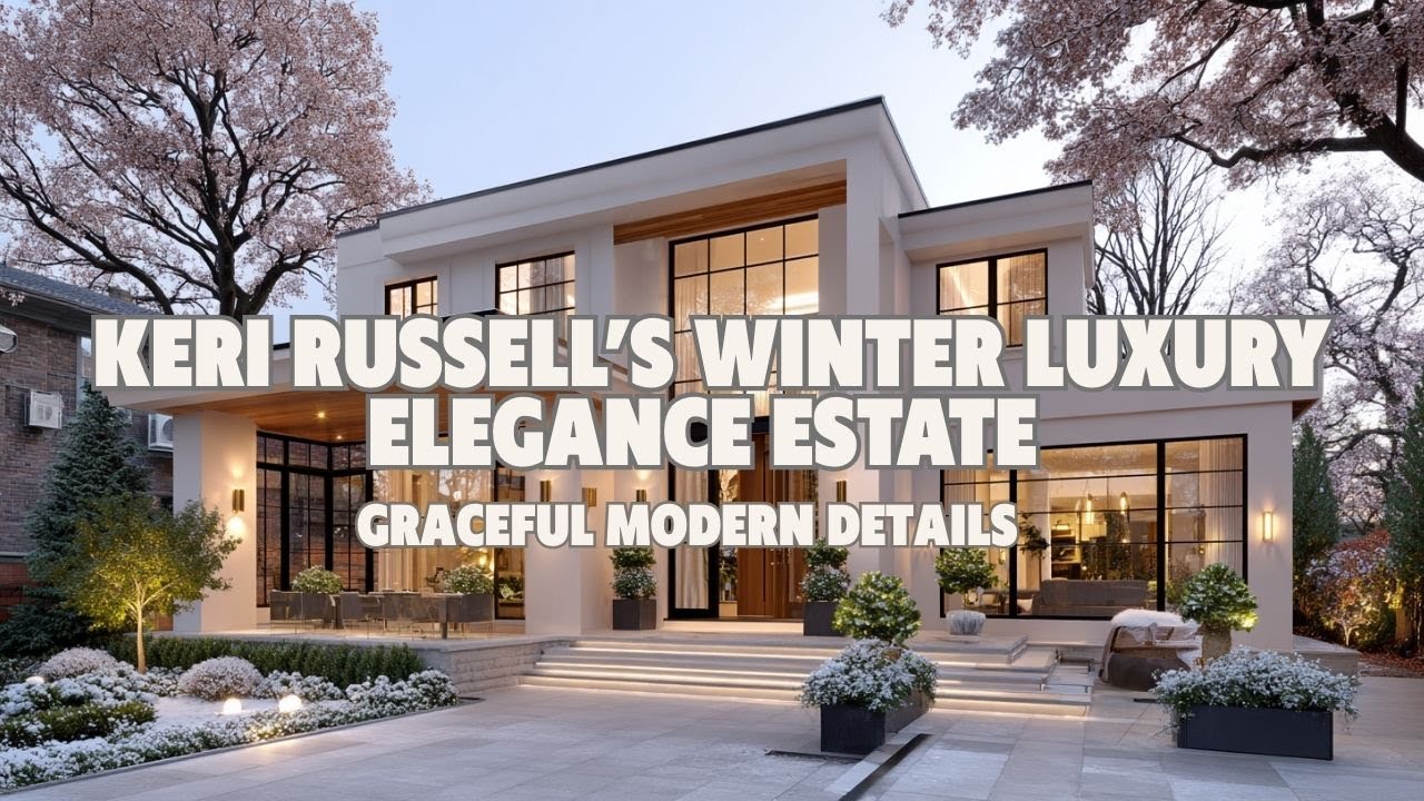 Зимний роскошный особняк Кери Рассел с изящными современными деталями