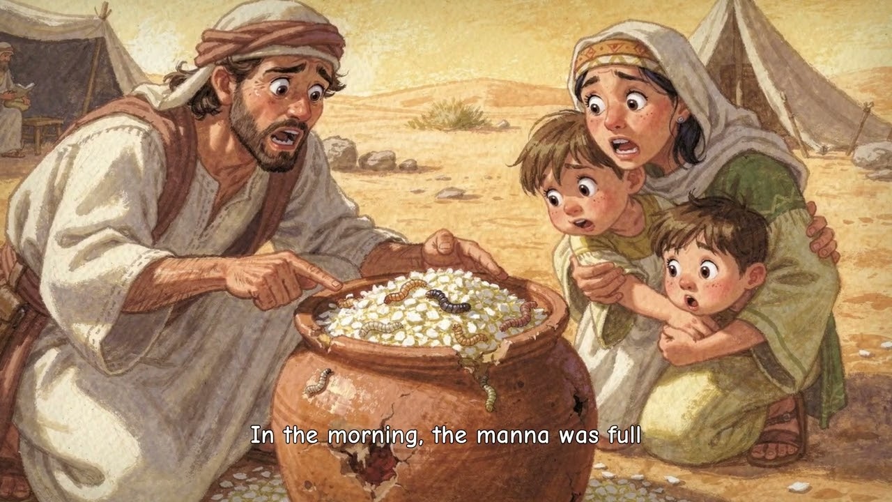 Bible story film: خُدا نے دیا! آسمان سے روٹی اور پتھر سے پانی 🪨