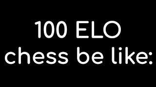 100 Elo Chess Be Like...