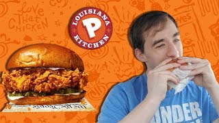 TRYING POPEYES SPICY CHICKEN SANDWICH- FOOD REVIEW #306 The New Special Popeyes Spicy Chicken Sandwich Review