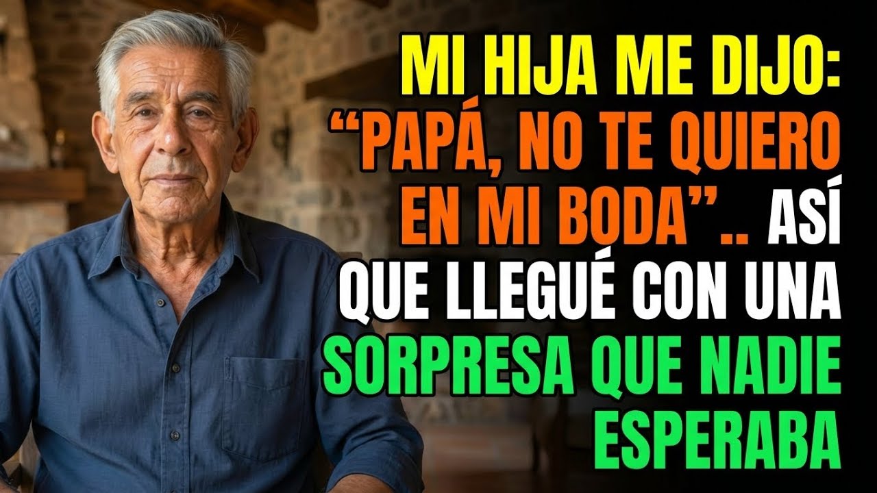 Mi Hija Me Dijo “Papá, No Te Quiero En Mi Boda”… Así Que Aparecí Con Una Sorpresa Que Lo Cambió Todo