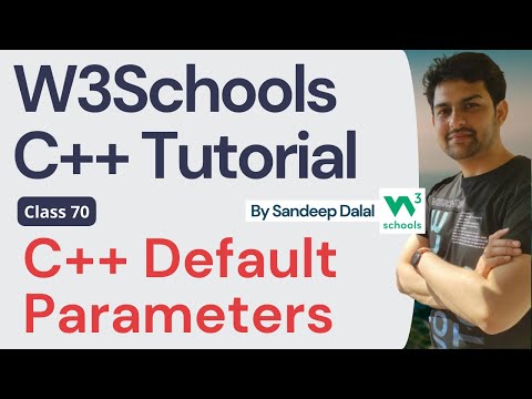 C++ Tutorial • C++ Default Parameters • W3Schools • Object Oriented Programming using C++ Tutorial