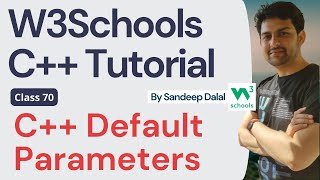 C++ Tutorial • C++ Default Parameters • W3Schools • Object Oriented Programming using C++ Tutorial