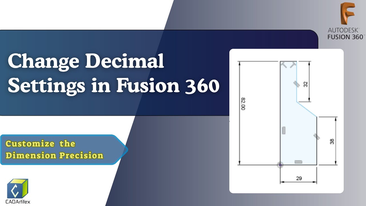 Change Decimal Settings in Fusion 360 | Customize Dimension Precision | Tips
