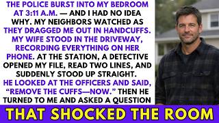 She Filmed My Arrest At 3AM. The Detective Opened My File And Said Remove The Cuffs Immediately