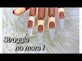 How to apply nail tips on practice hand | nail tips for beginners