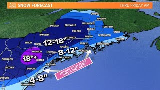 Thousands of Mainers without power as nor'easter makes its presence known screenshot 1