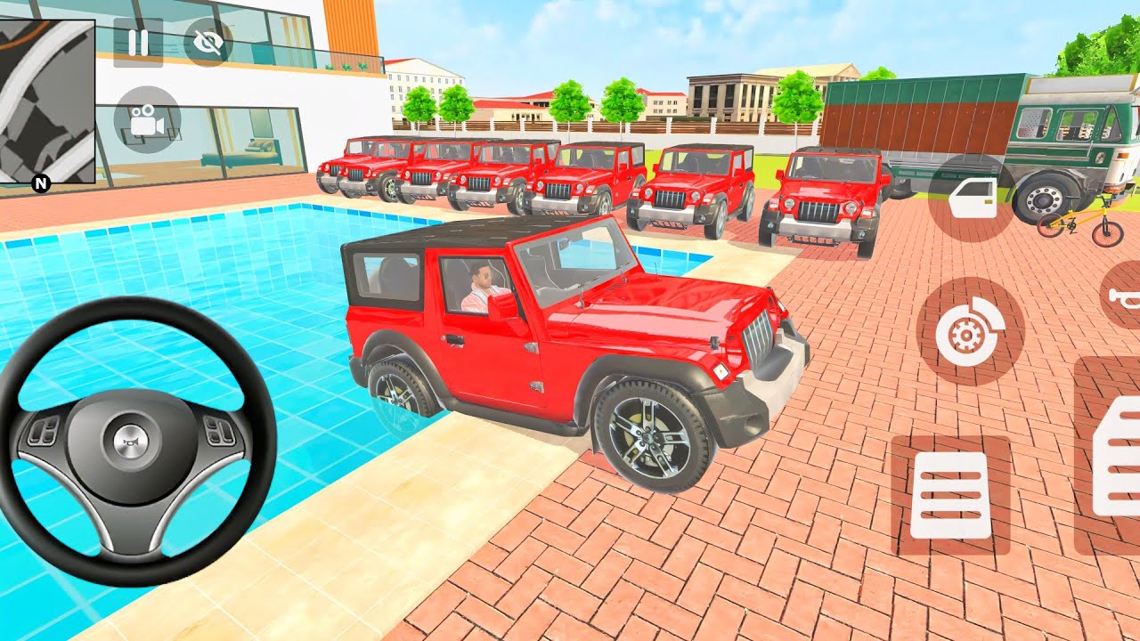 Franklin Purchase New Thar Car & Police Car Franklin And Shinchan Indian Theft Auto Simulator