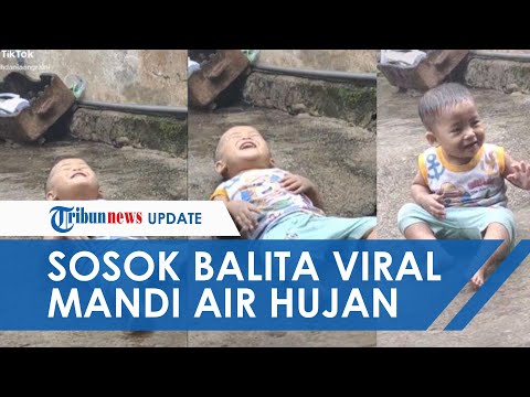 Terungkap Sosok Balita Tidur di Bawah Hujan yang Viral di TikTok, Usia Masih 1 Tahun & Suka Hujan