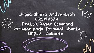 Tutorial Praktik Command Jaringan Ubuntu Linux | Tugas Jaringan Komputer