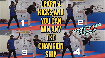 Win any match with 4 kicks 4 techniques//Sahil gurung