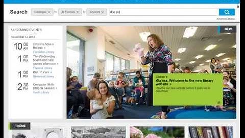 Introduction to Christchurch City Libraries Website