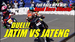 FULL RACE Bebek 4T 125cc MiX Pemula Dandim Cup Road Race Cilacap, Duel JATIM VS JATENG