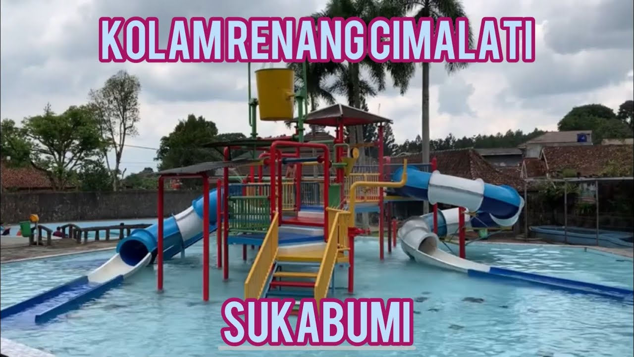 Kolam renang Cimalati Cimelati di Sukabumi. Airnya air pegunungan
