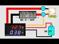 DC 30V 10A Voltmeter Ammeter Blue + Red LED Amp Dual Digital Volt MeterA meter　デジタル電圧・電流計接続方法解説